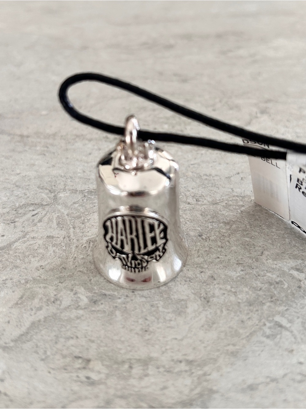Harley-Davidson Silver and Black Ride Bell Charm
